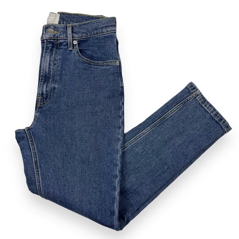 Everlane Womens The Original Cheeky Jean Size 27 Mid Blue Slim Straight Leg
